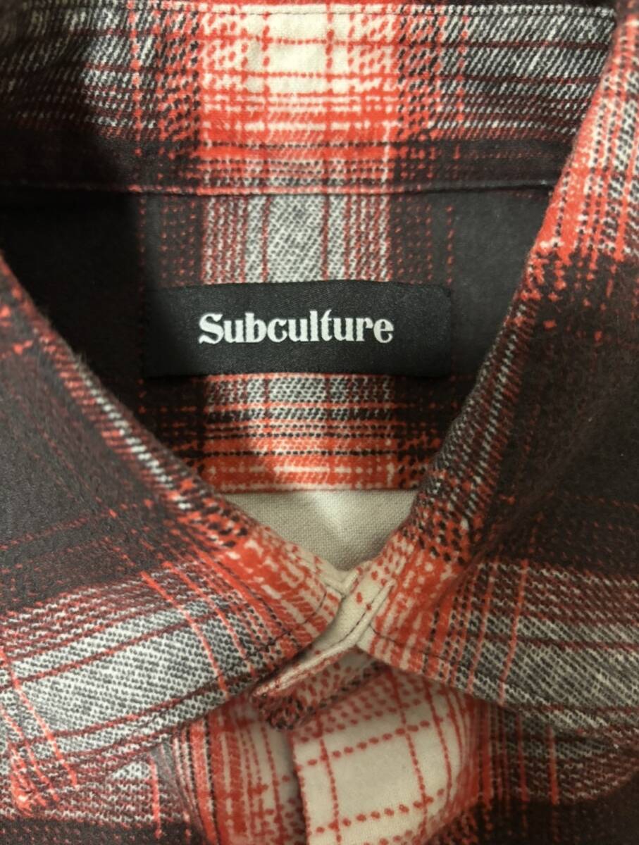定価以下! 24SS Subculture サブカルチャーオンブレチェック 定価以下! 24SS Subculture サブカルチャーオンブレチェック