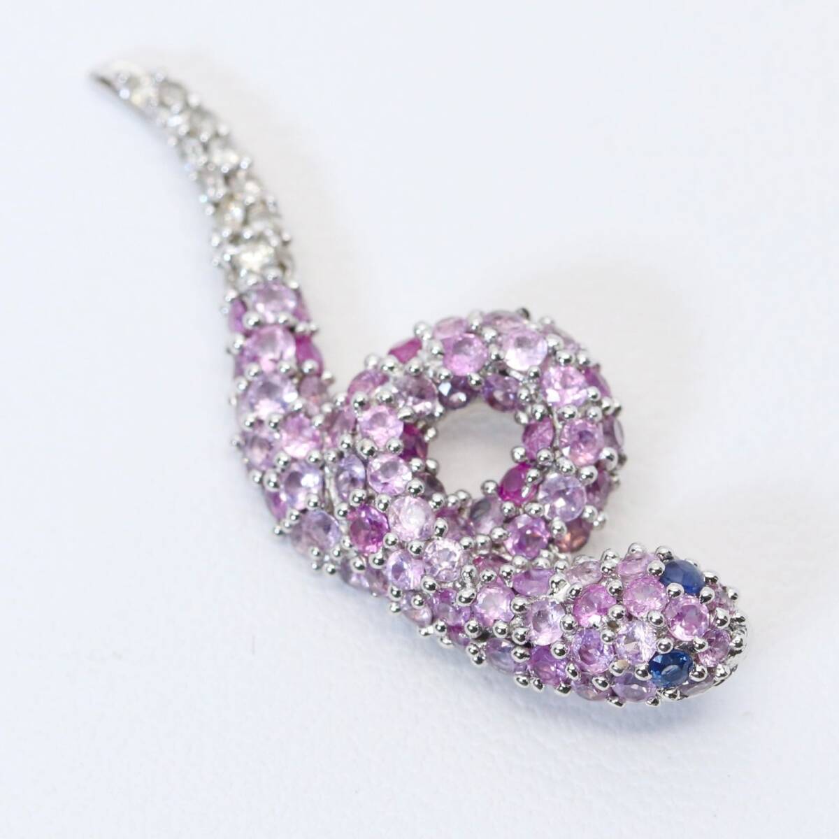 希少 笠原真寿美 QVC スネーク トップ シルバー サファイア/24 希少 笠原真寿美 QVC スネーク トップ シルバー サファイア/24