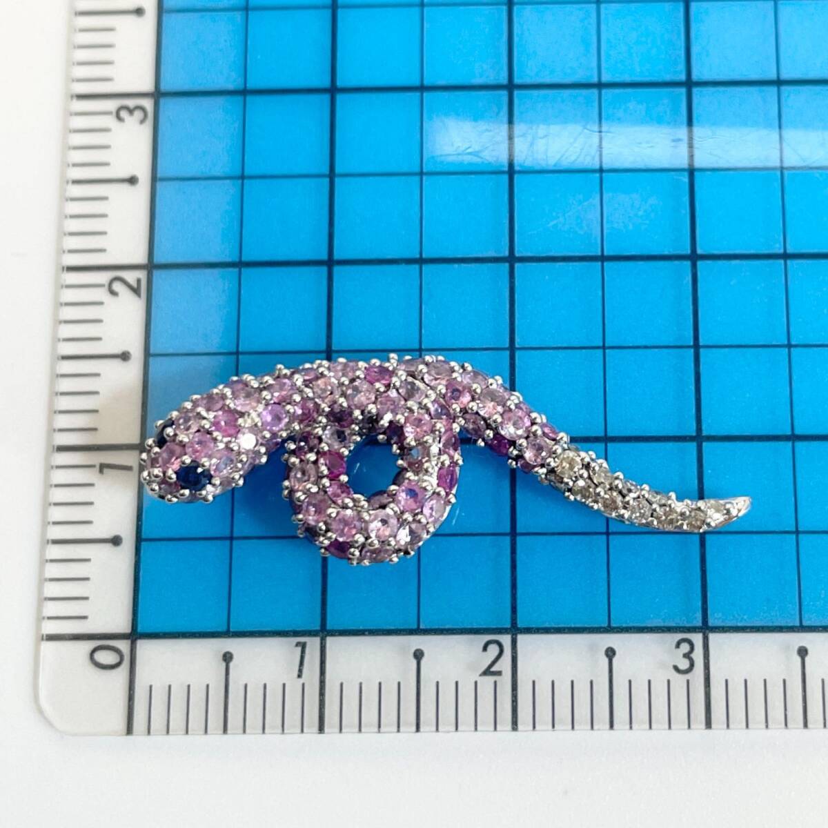 希少 笠原真寿美 QVC スネーク トップ シルバー サファイア/24 希少 笠原真寿美 QVC スネーク トップ シルバー サファイア/24