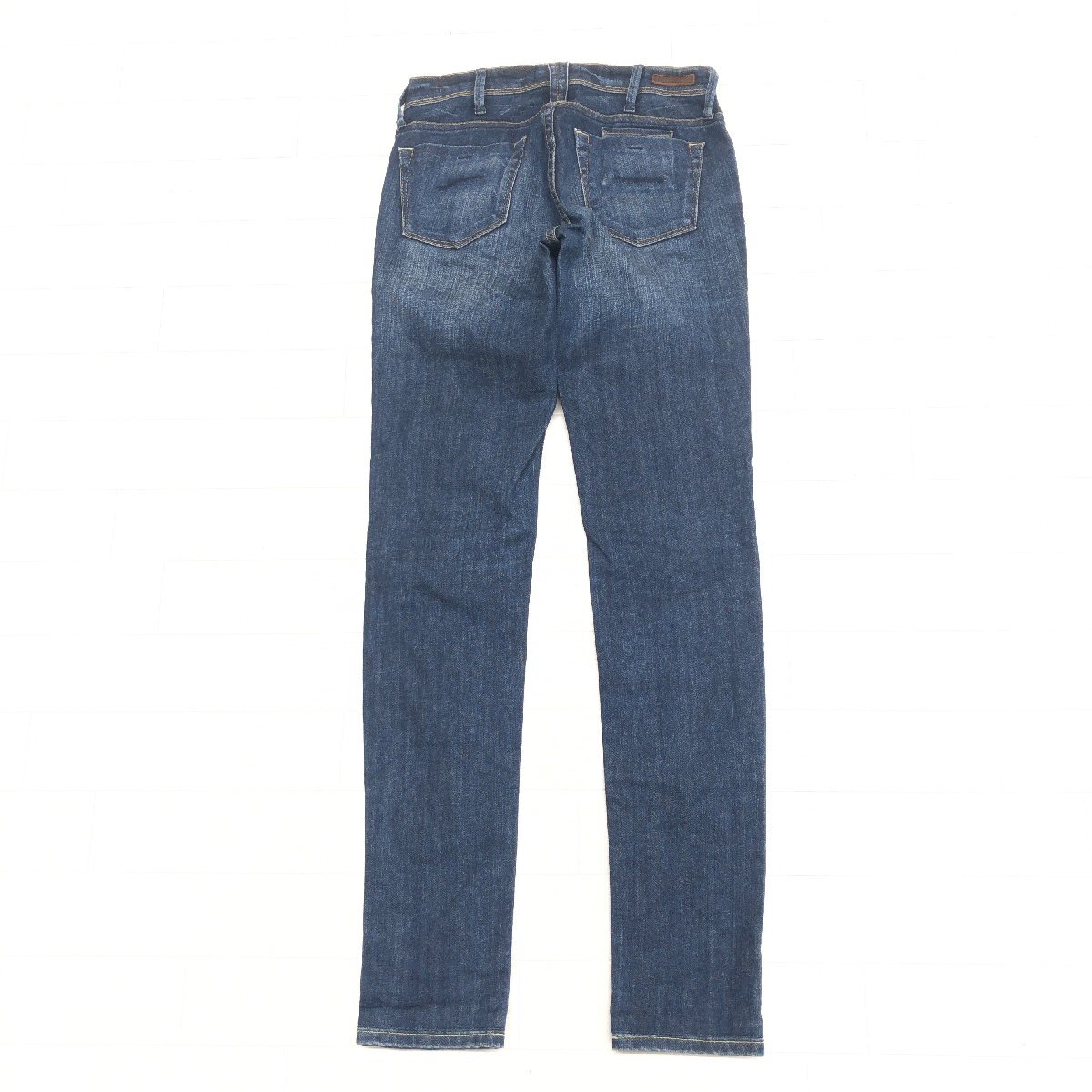 YANUK ヤヌーク Patricia skinny USED加工 ストレッチ スキニー デニム パンツ 26 w68 濃紺 インディゴ 日本制 ジーンズ レディース