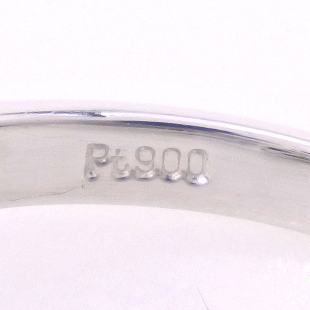 真珠 D0.07 リング?指輪9.5 ｍｍ Pt900プラチナ×ブラックパール（齩蝶真珠）×ダイヤモンド 12.5號(hào) グレー レディース【19160142】中古