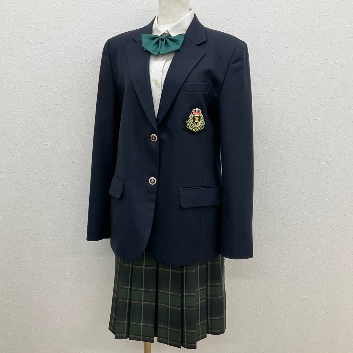 U1262/S1201(中古)愛知県 小牧高校 4点 /ブレザー:L/ブラウス:M