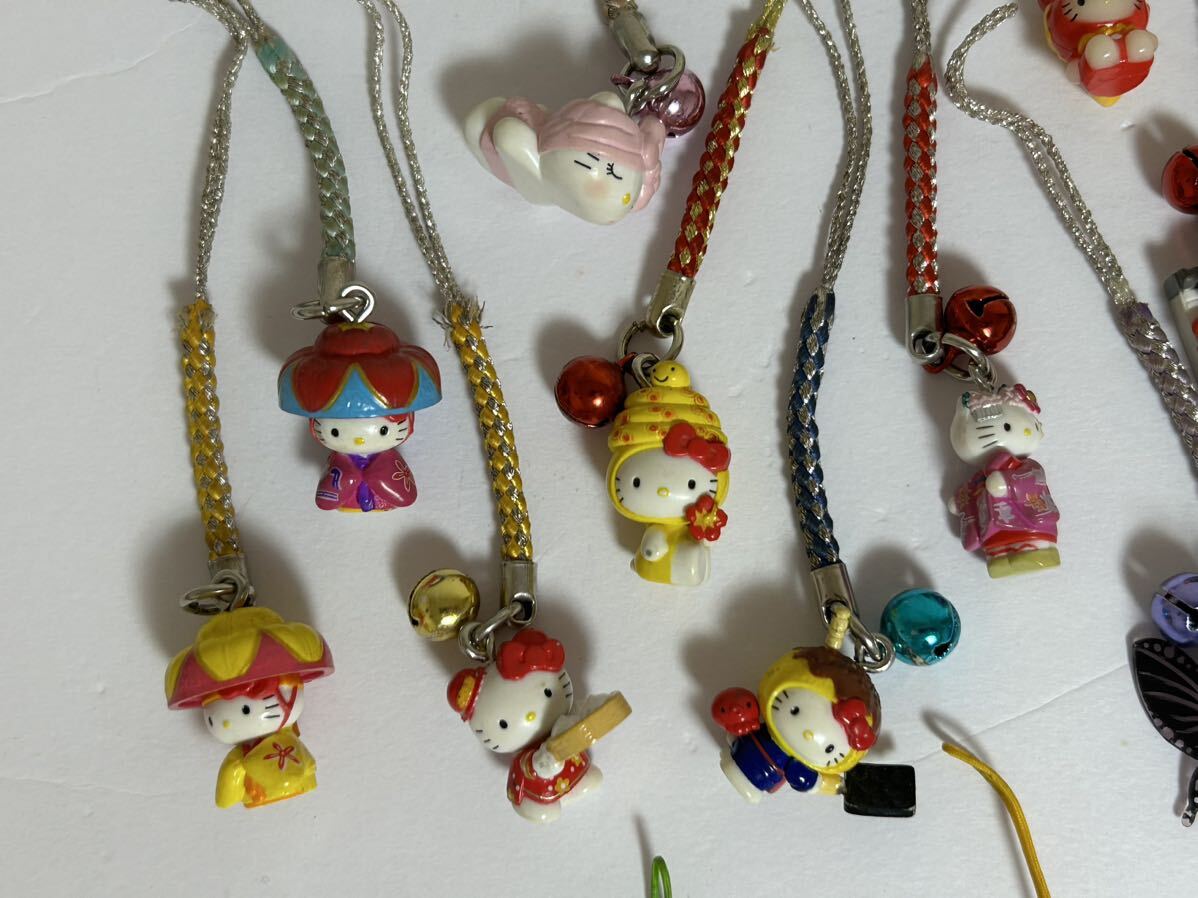 中古 SANRIO HELLO KITTY サンリオ ハローキティ ご当地 根付けストラップ チャーム フィギュア グッズ 限定 お土産 セット レア