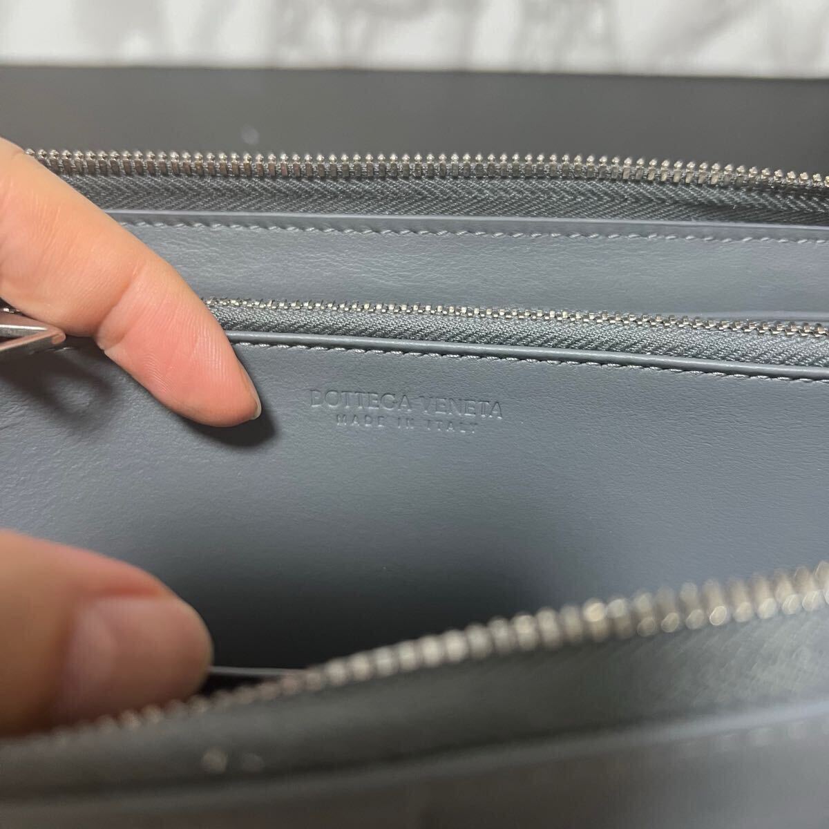 ボッテガヴェネタ bottegaveneta 長財布 未使用 グレー ラウンド ボッテガヴェネタ bottegaveneta 長財布 未使用 グレー ラウンド