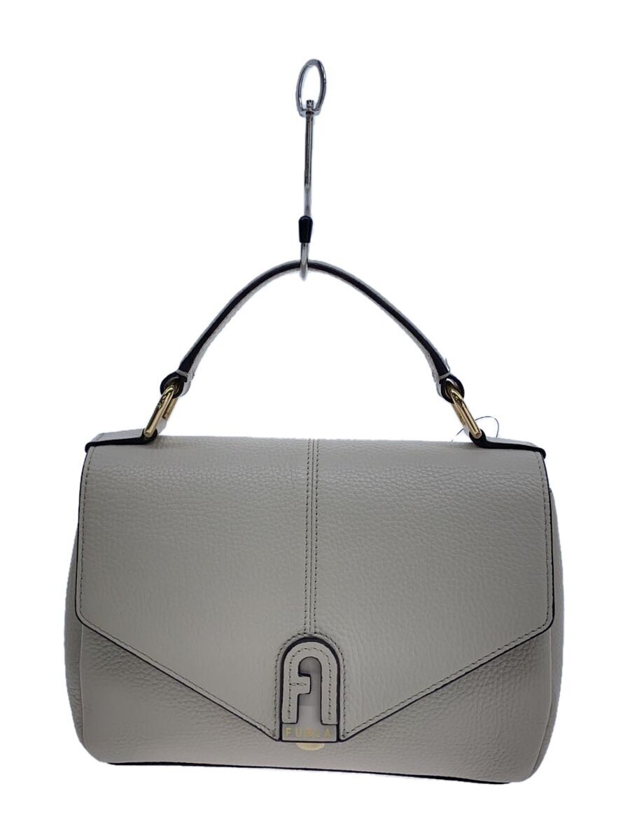 FURLA◆ハンドバッグ/レザー/WHT/WB00487 その他