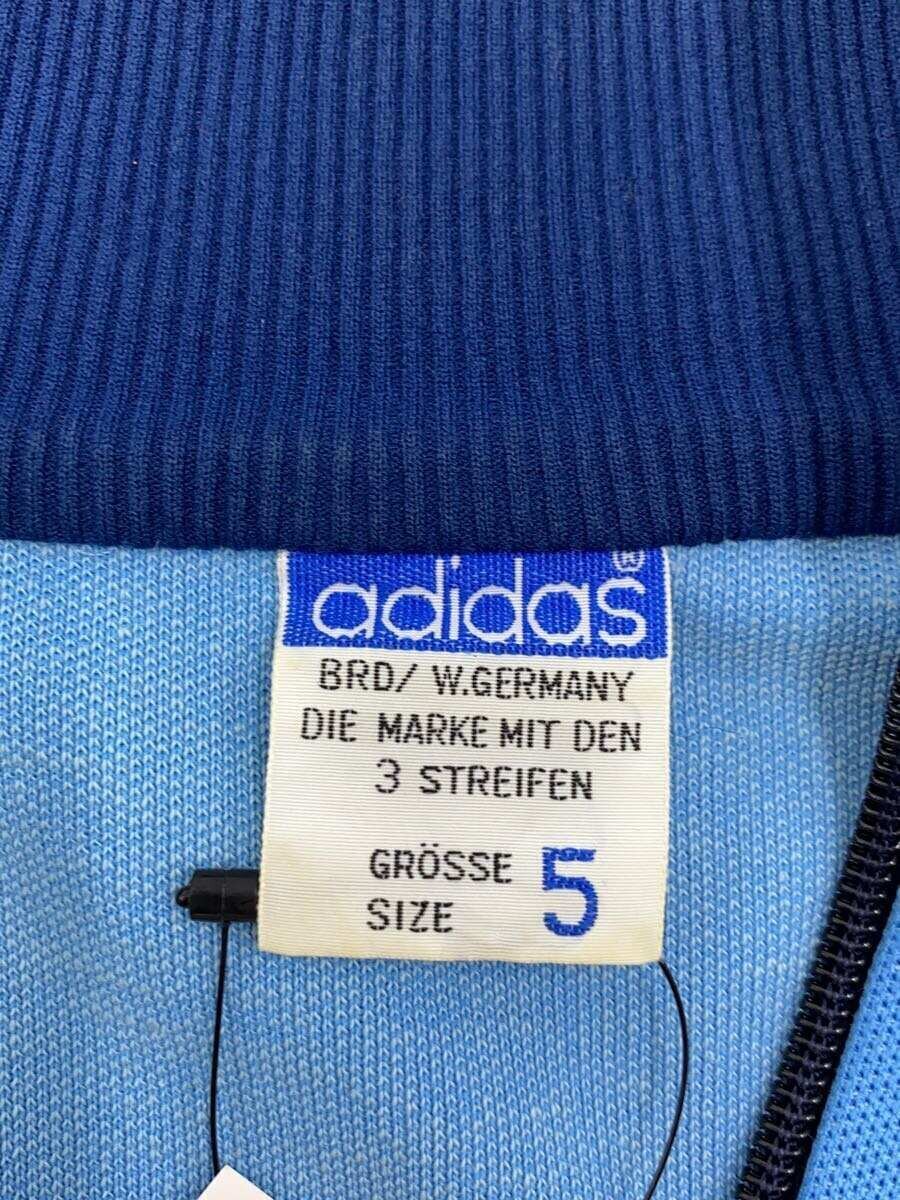 adidas◇ジャージ/5/ポリエステル/BLU/西ドイツ製/トレフォイル adidas◇ジャージ/5/ポリエステル/BLU/西ドイツ製/トレフォイル