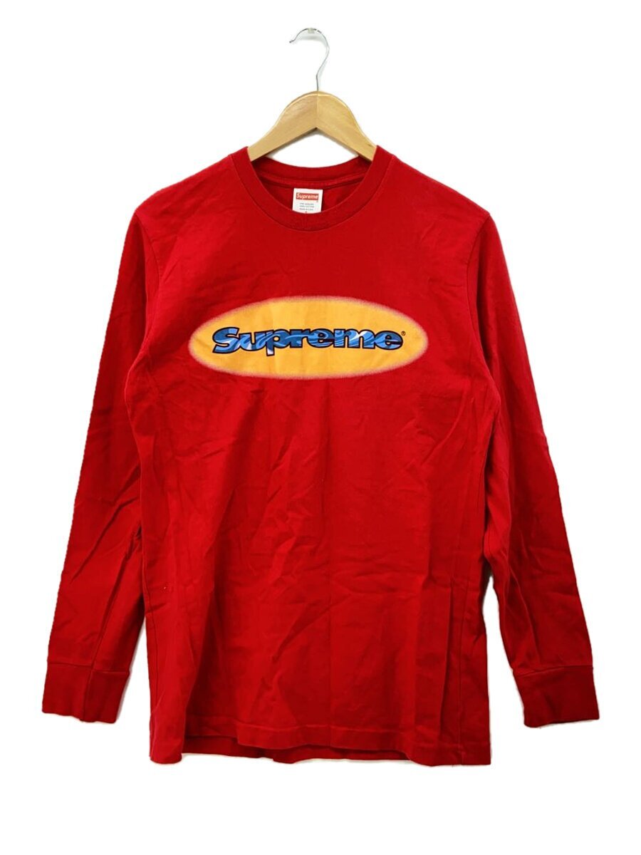 Supreme*Ripple L/S Tee/ футболка с длинным рукавом /S/ хлопок /WHT