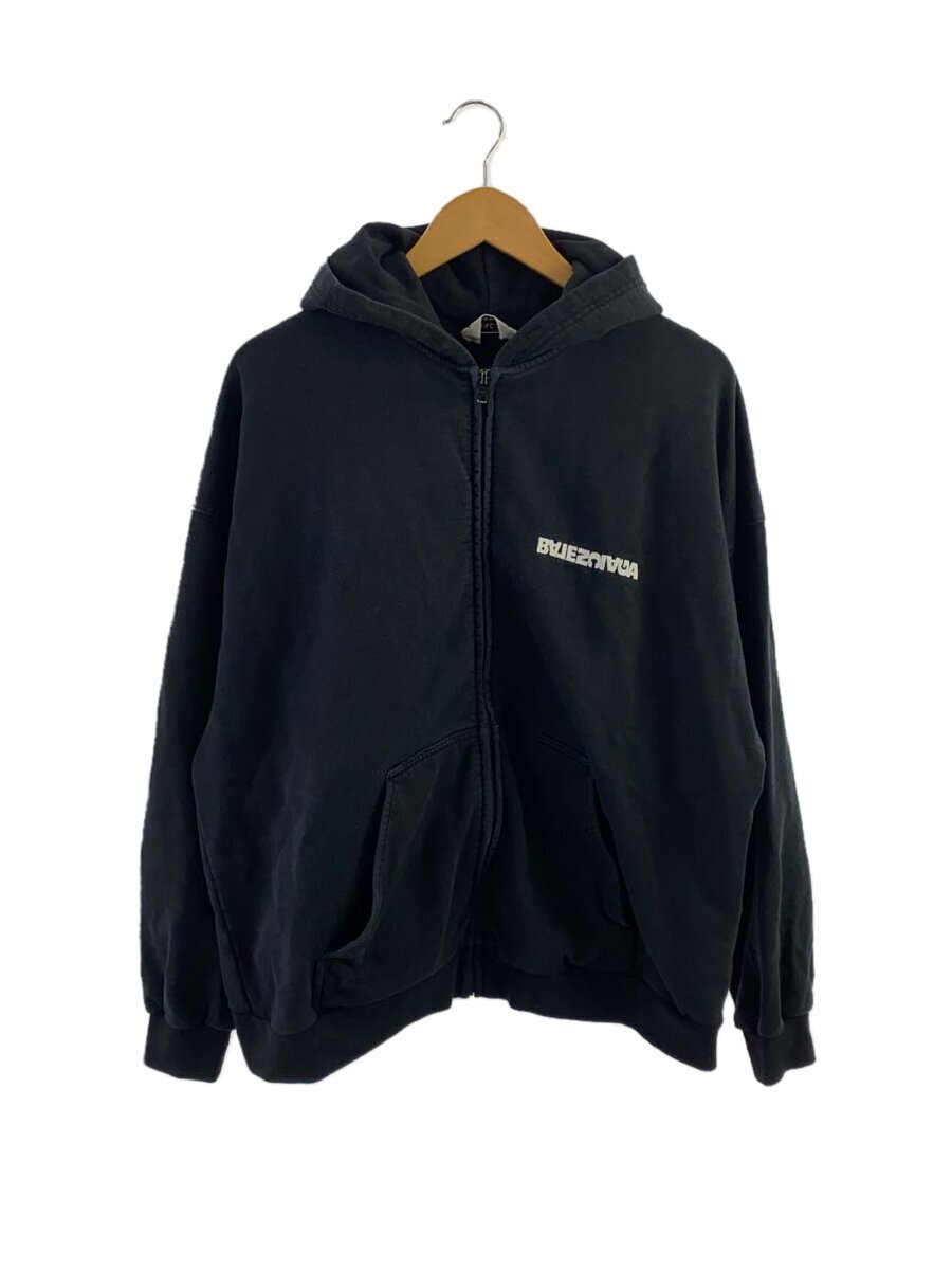●送料込●BALENCIAGA●Back Flip Round Zip-Up パーカー BALENCIAGA◇Back Flip Round Zip-Up Hoodie/ジップパーカー/2