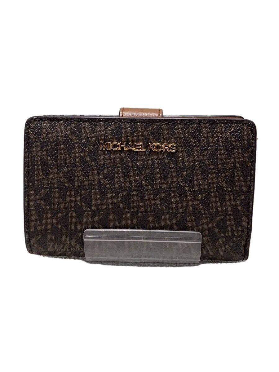 MICHAEL KORS◇2つ折り財布/PVC/BRW/総柄/レディース/35F8GTVF2B MICHAEL KORS◇2つ折り財布/PVC/BRW/総柄/レディース/35F8GTVF2B
