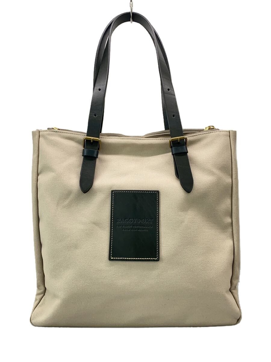 BAGGY PORT◆トートバッグ/キャンバス/GRY