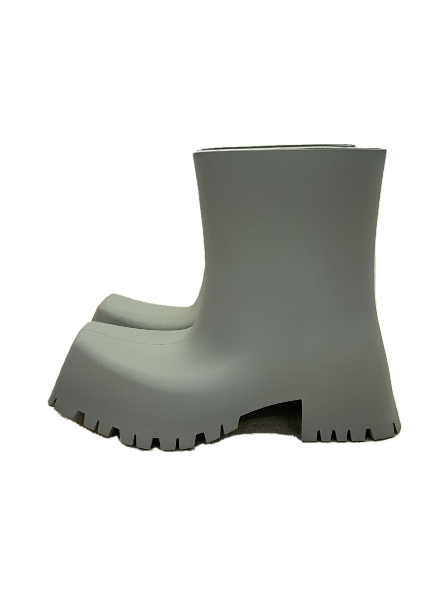 BALENCIAGA◇ブーツ/27.5cm/GRY/TROOPER RUBBER BOOT/トルーパー BALENCIAGA◇ブーツ/27.5cm/GRY/TROOPER RUBBER BOOT/トルーパー