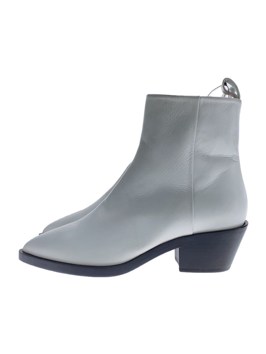 JIL SANDER◇サイドジップブーツ/36/WHT/レザー// ショートブーツ JIL SANDER◇サイドジップブーツ/36/WHT/レザー// ショートブーツ