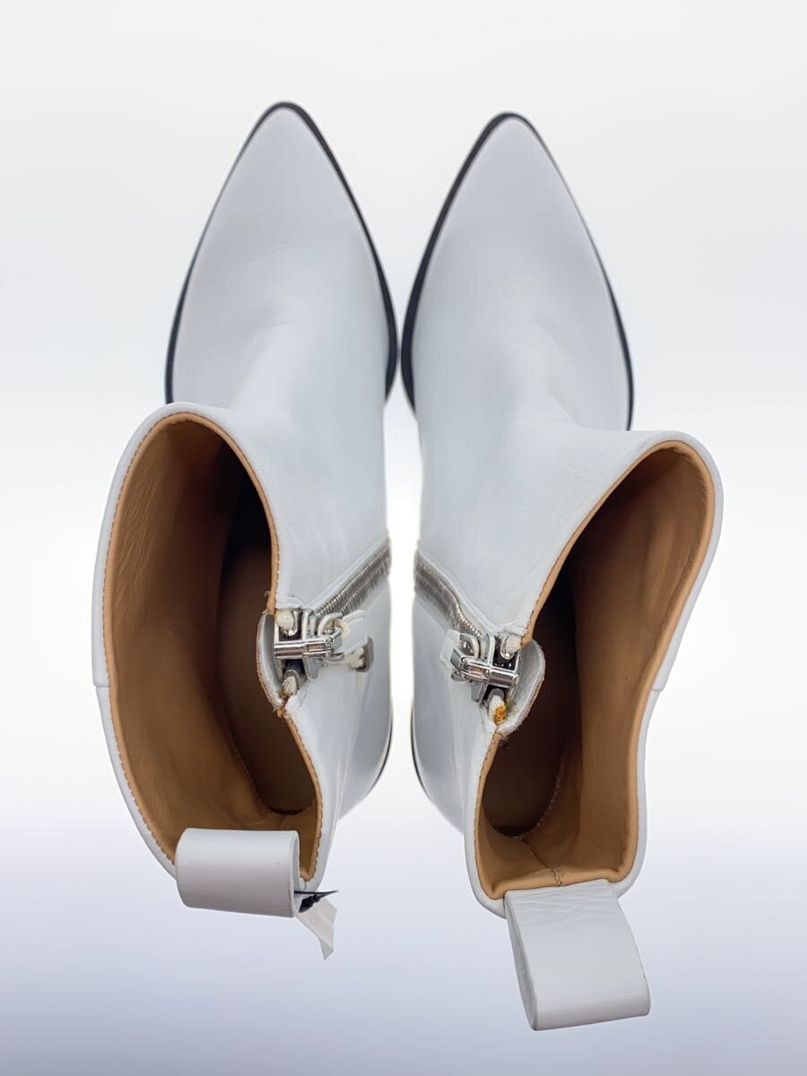 JIL SANDER◇サイドジップブーツ/36/WHT/レザー// ショートブーツ JIL SANDER◇サイドジップブーツ/36/WHT/レザー// ショートブーツ