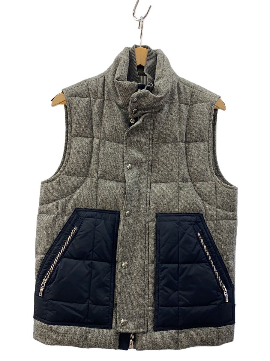 MONCLER GAMME BLEU◇GILET/ダウンベスト/1/ウール/GRY/122-391 MONCLER GAMME BLEU◇GILET/ダウンベスト/1/ウール/GRY/122-391