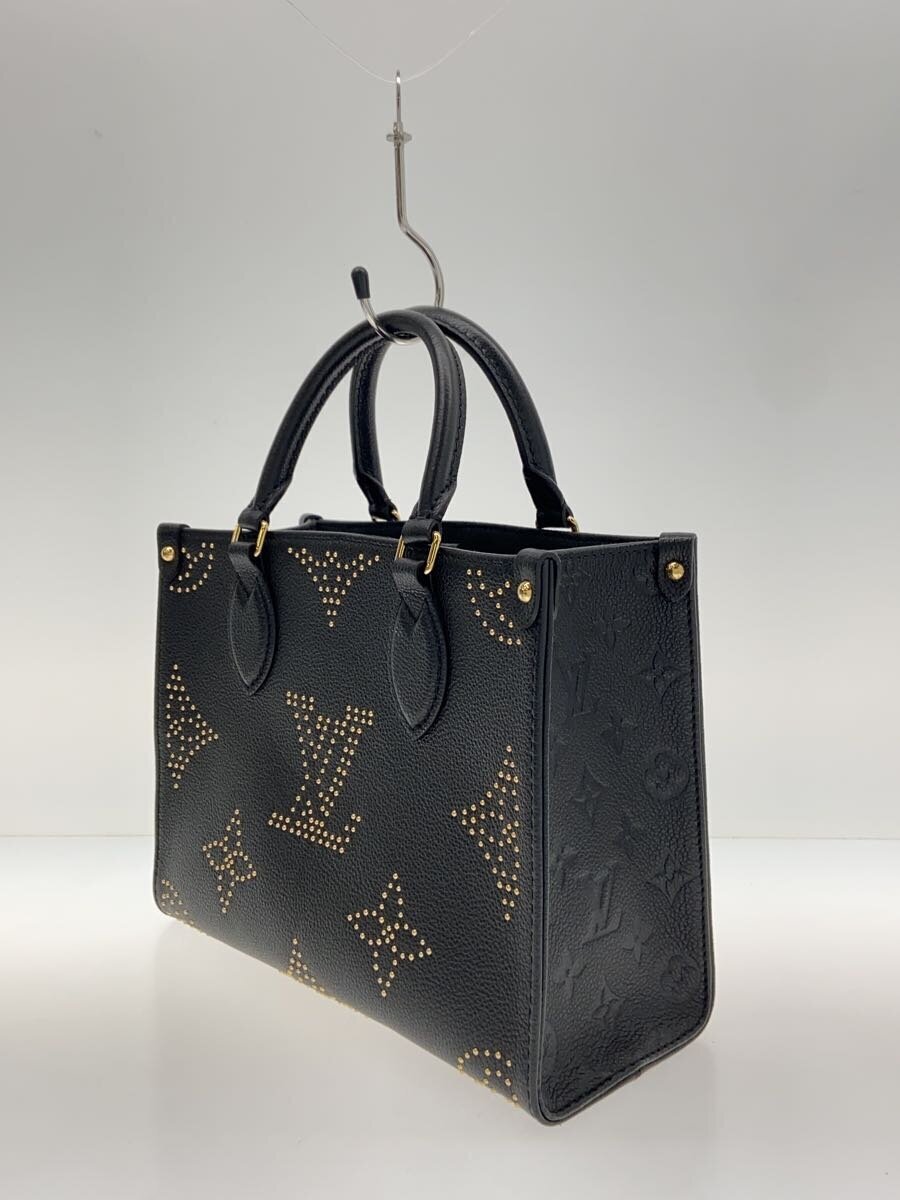 LOUIS VUITTON◇ハンドバッグ/レザー/BLK/総柄/M46733 LOUIS VUITTON◇ハンドバッグ/レザー/BLK/総柄/M46733