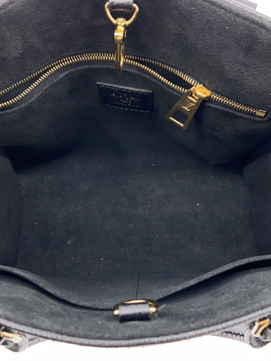 LOUIS VUITTON◇ハンドバッグ/レザー/BLK/総柄/M46733 LOUIS VUITTON◇ハンドバッグ/レザー/BLK/総柄/M46733