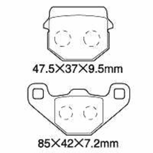 NTB \'90~\'98 KSR-1 (MX050B) front brake pad A61-001SN [KSR-Ⅰ]