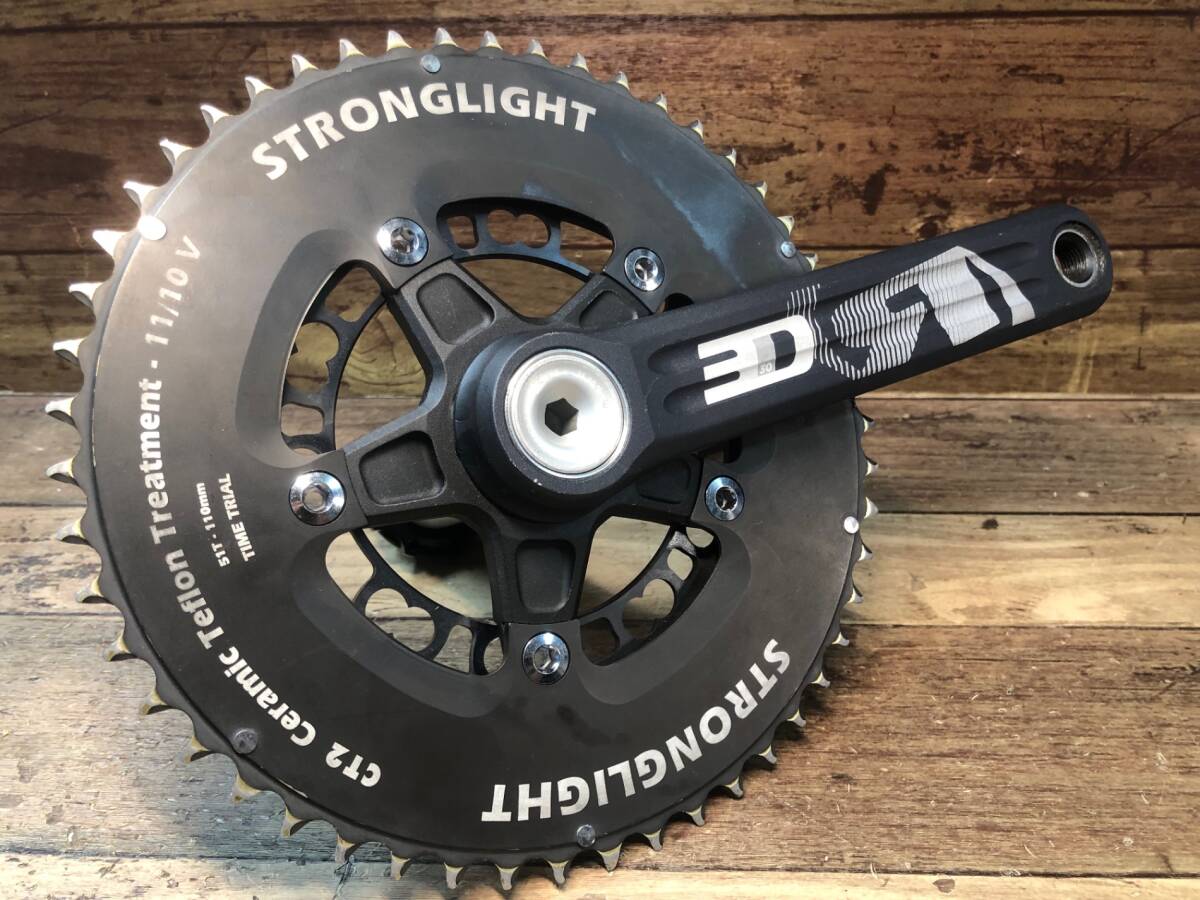 レビュー高評価アイテム特集|ファッション通販 HR975 ローター ROTOR 3D+ クランクセット 172.5mm 51/34T アウターSTRONGLIGHT製 セット