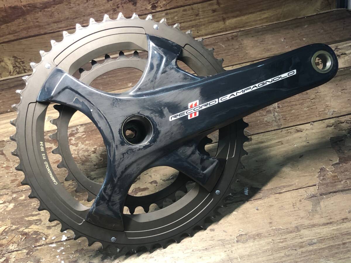 豪奢な IJ024 4arm 11S 172.5mm 50/34 クランクセット RECORD Campagnolo カンパニョーロ クランク