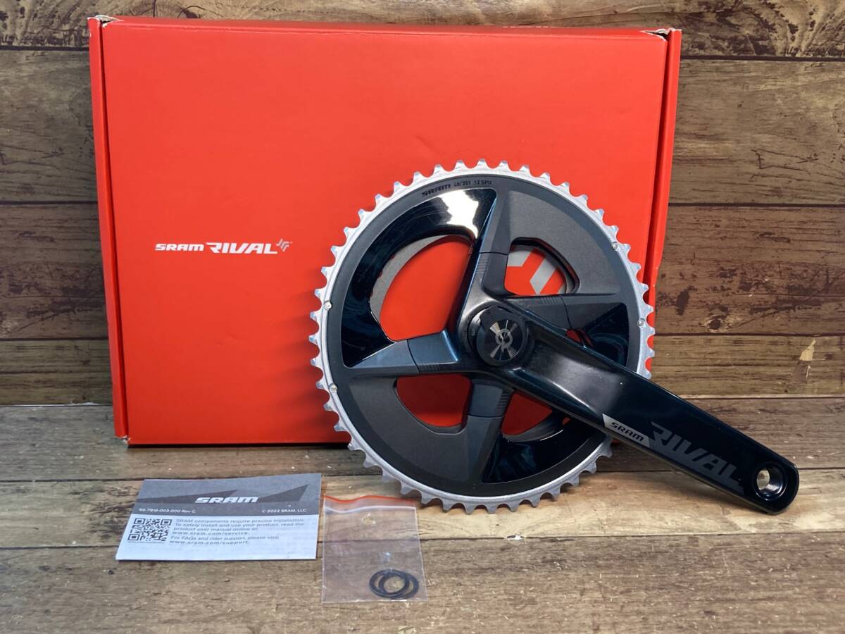 人気満点 48/35T パワーメーター クランクセット AXS RIVAL SRAM スラム IK207 172.5mm 未使用 12S dub ボトムブラケット