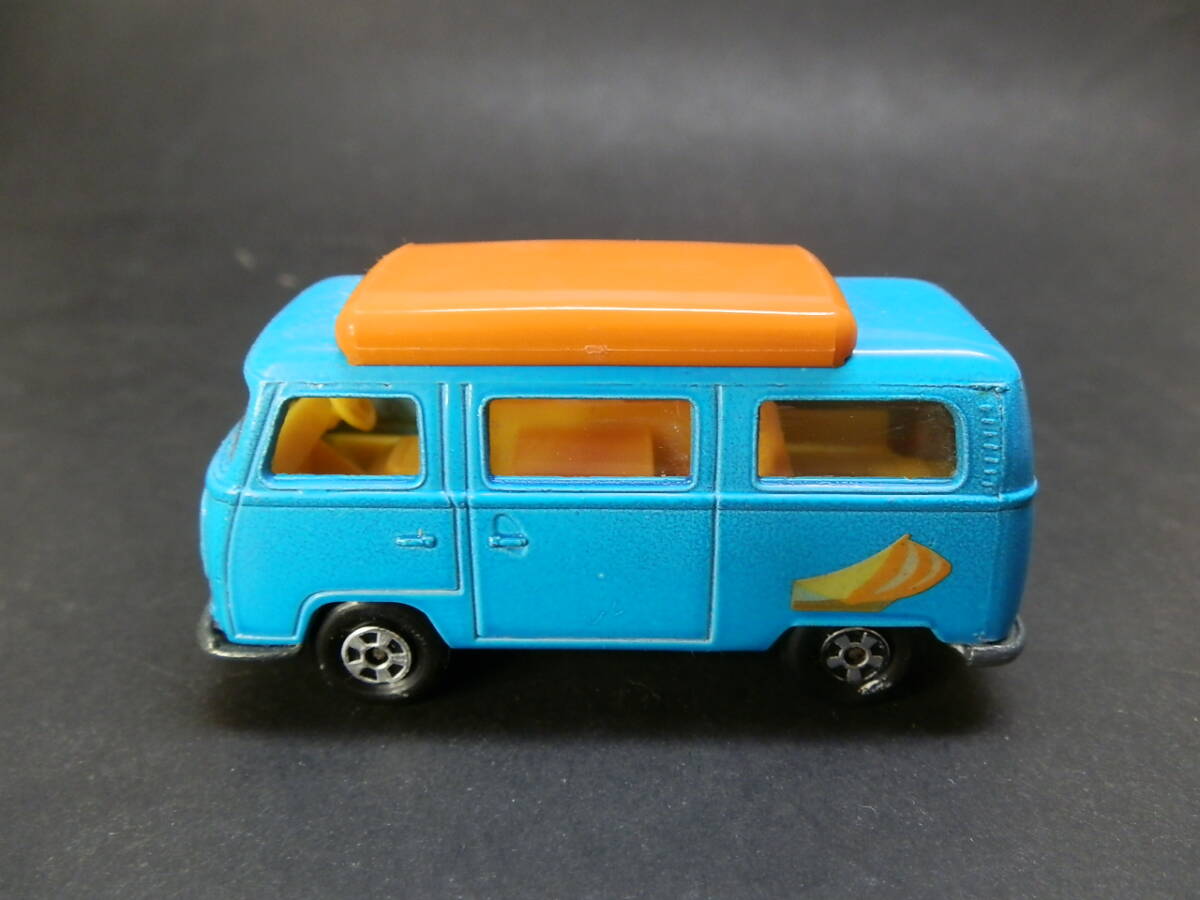 絶版★マッチボックス★VW キャンパー Bus★タイプ2 T2★レイトバス★1970年イギリス製★青