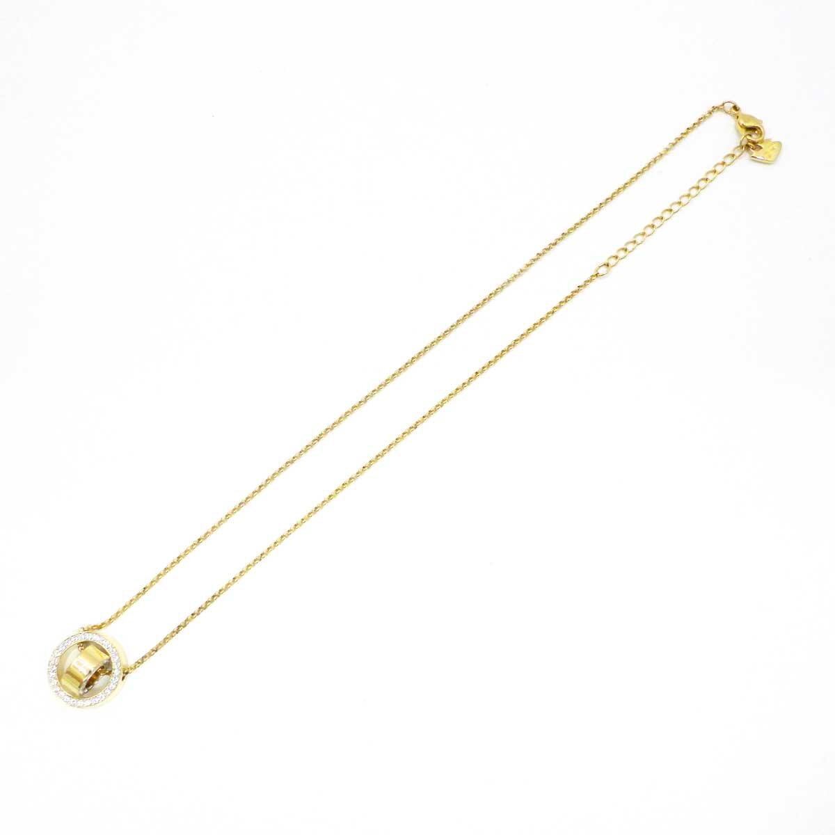  Swarovski necklace length approximately 43cm top H approximately 17cm metal fittings Gold color box attaching *