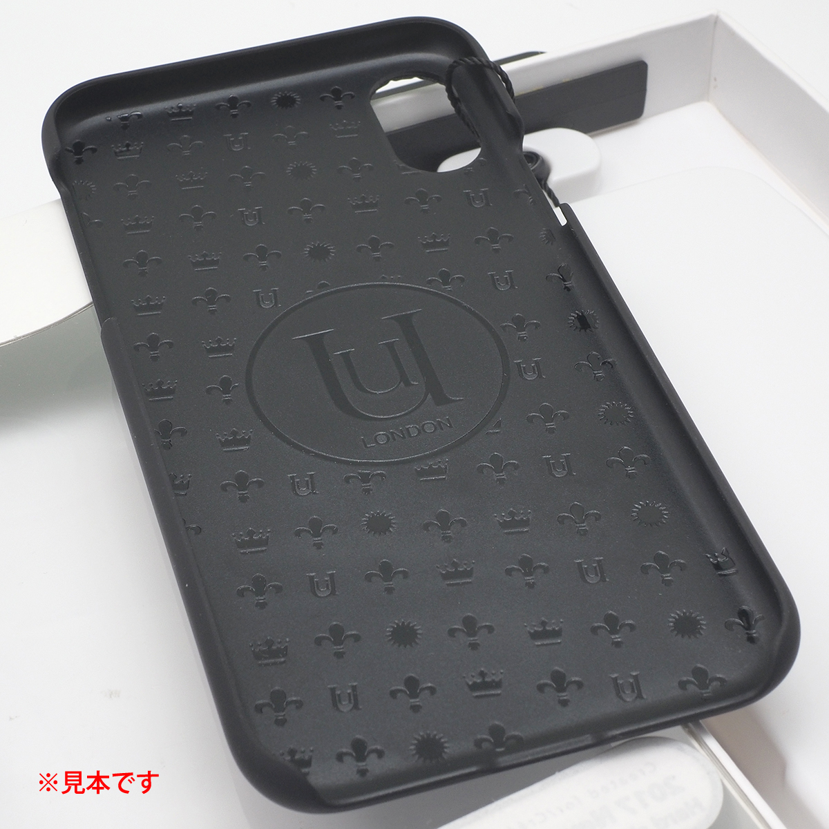 Apple iPhone XS, iPhone X 用 AEGIS UUNIQUE LONDON ハードシェル ケース 50：50 MAXI CROC HARD SHELL ブラック 黒 未使用 iPhoneXS_画像4