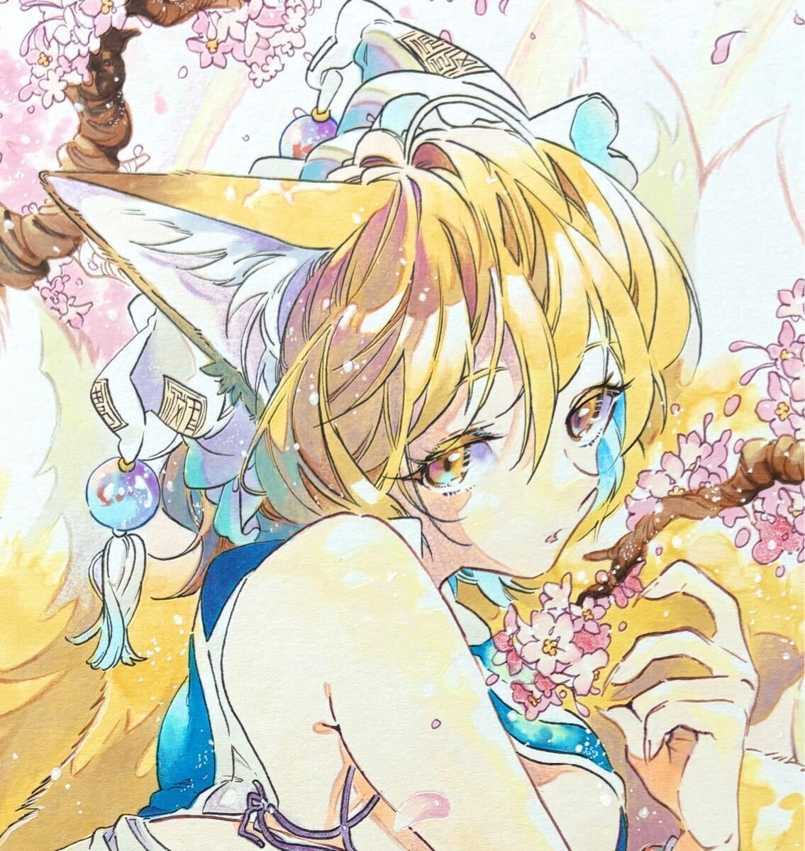 「八雲藍」オリジナル イラスト▽コピック▽A5サイズ▽東方 手描きイラスト