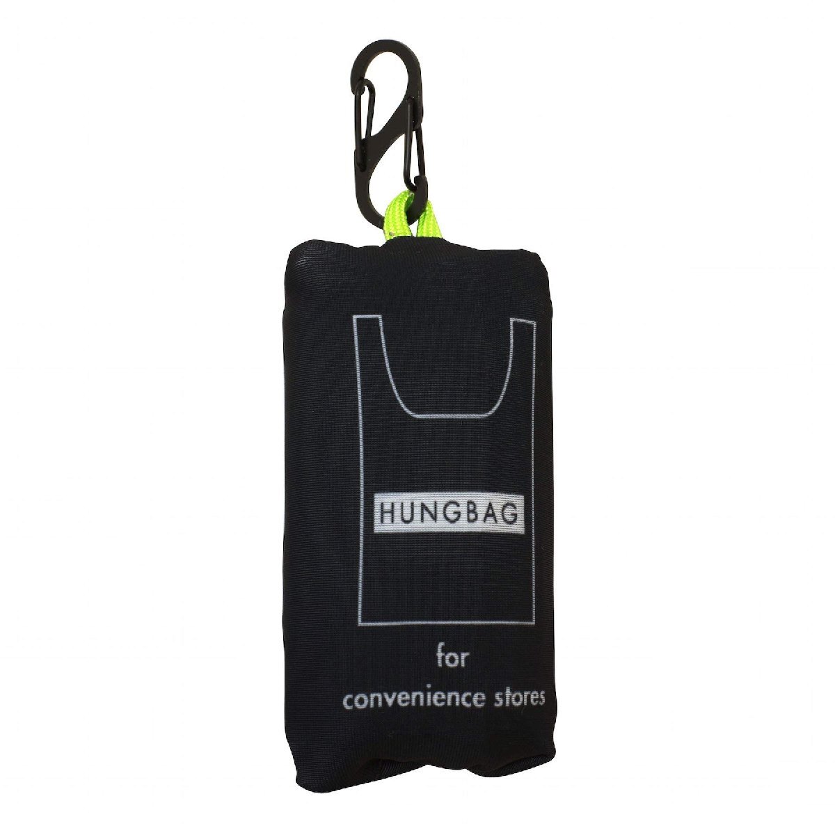 ヘミングス エコバッグ カラビナ付 WEEKEND(ER)HUNGBAG XL ブラック