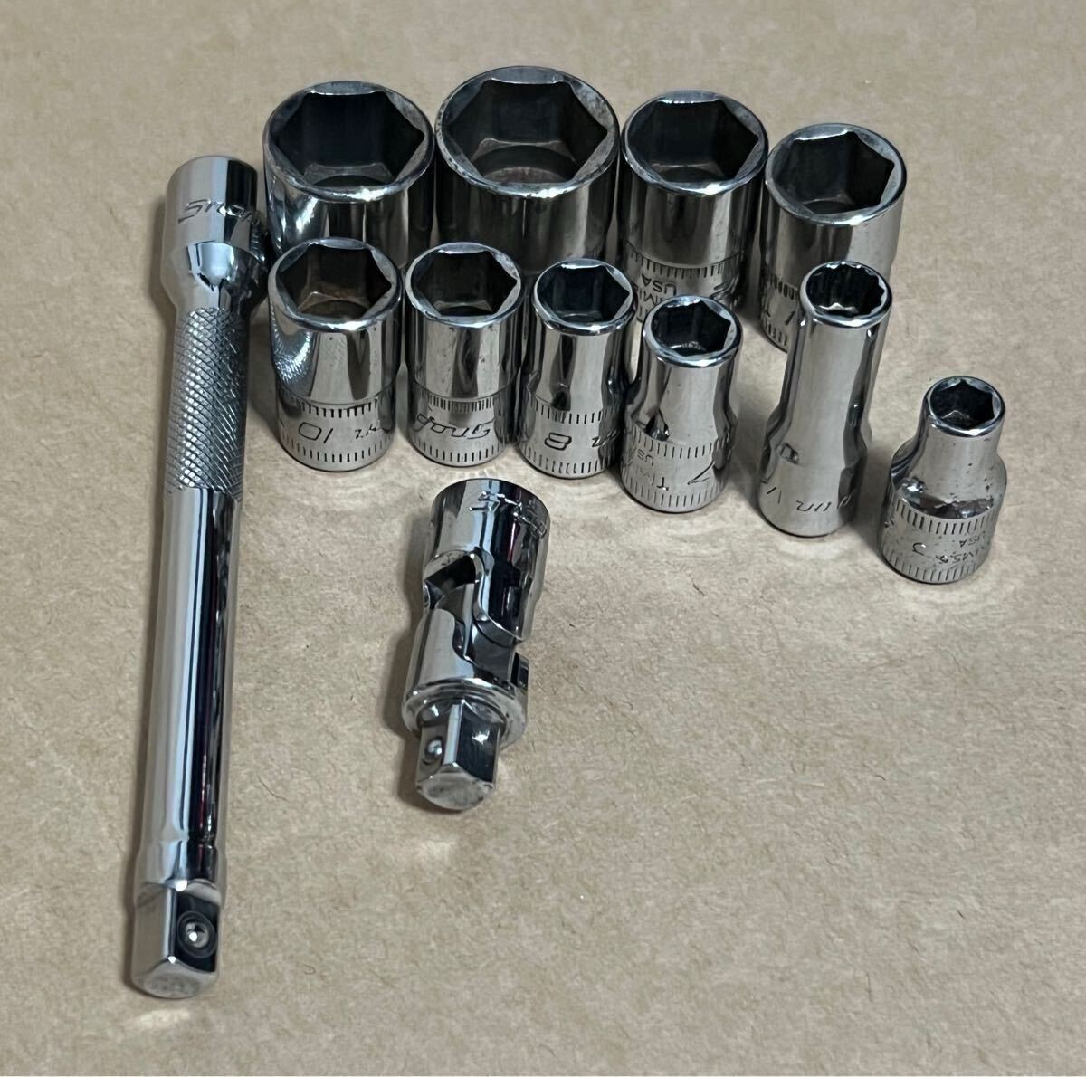 スナップオン ソケット エクステンションバー セット 1/4 工具