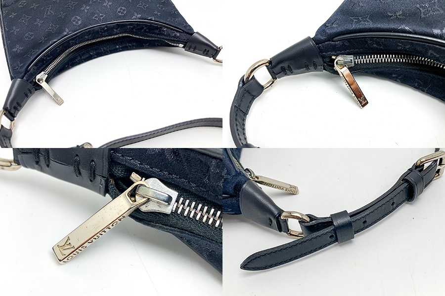 LOUIS VUITTON ルイヴィトン モノグラムサテン 黒 ブラック リトルブローニュ M92142 ハンドバッグ バック 鞄 カバン_画像8