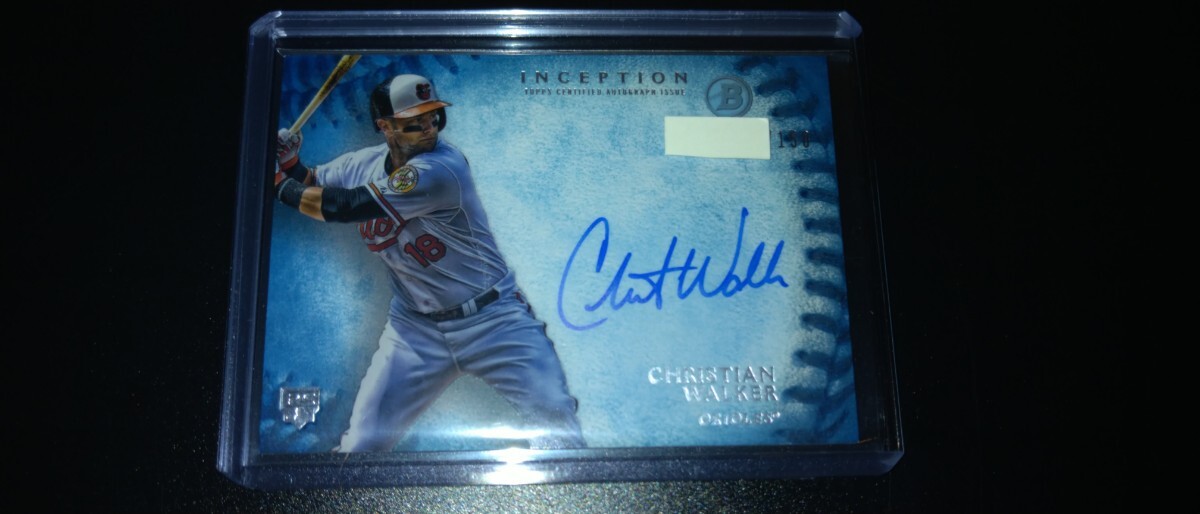 激レア　CHRISTIAN WALKER　150枚限定　直筆サインカード　auto 検　TOPPS BOWMAN crome stadium BBM　epoch　プロ野球　WBC 　signature　