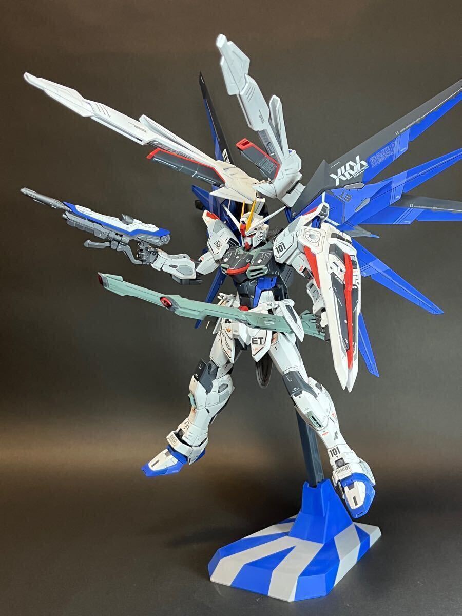 MG 1/100 フリーダムガンダム Ver.2.0 全塗装済み完成品。