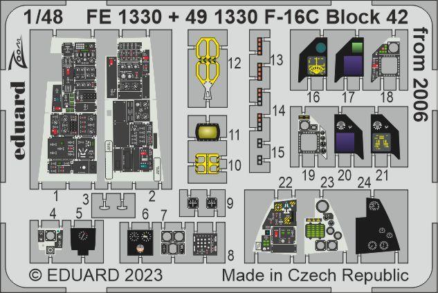 e двойной do(491330) 1/48 F-16C Block 42 from 2006 для искусство гравировки детали ( кинетический для )