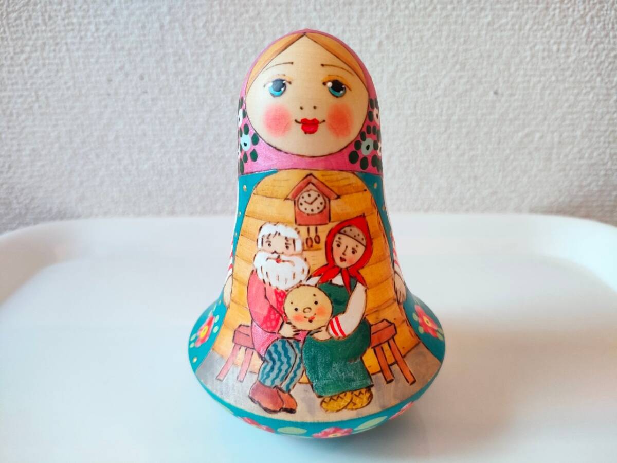 【LYH295】 ロシア雑貨、マトリョーシカ/起き上がりこぼし【おだんごぱん】