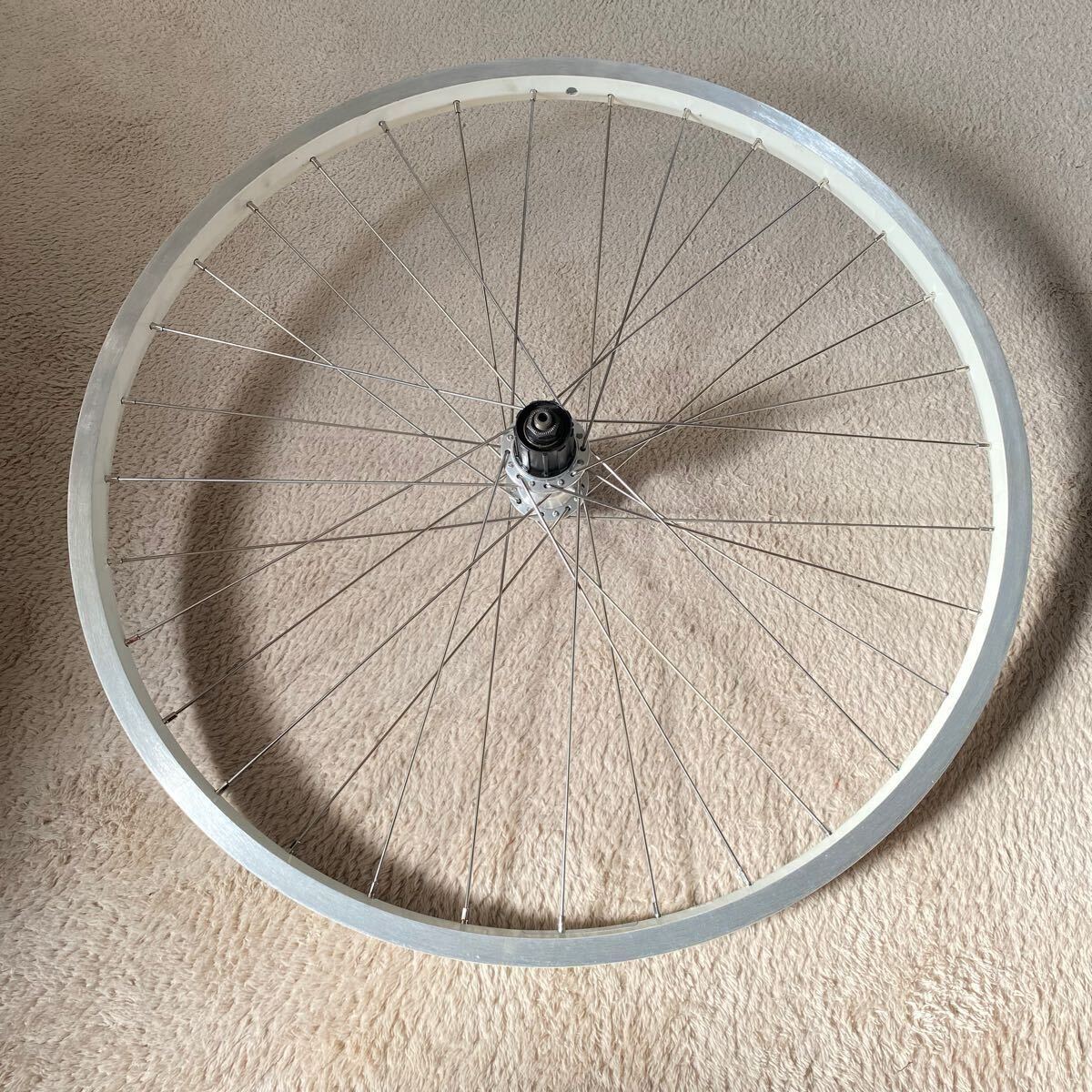 26インチ OLD MTB 手組ホイール前後セット 100/135 32H SHIMANO ALIVIO HB FH-MC12 MOMENTUM ホワイトリム DT SWISS #14/15 26インチ OLD MTB 手組ホイール前後セット 100/135 32H