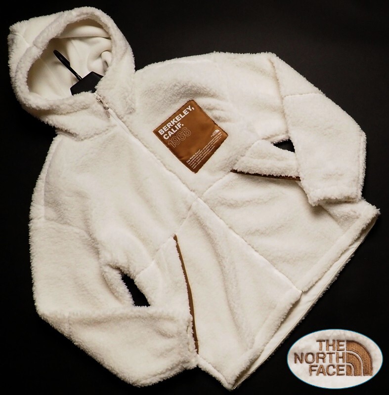 新品正規 ノースフェイス 海外限定 ECOフリース LYMAN FLEECE シェルパ ボアフリース ジャケット メンズSアイボリー(IVO) 直営店購入