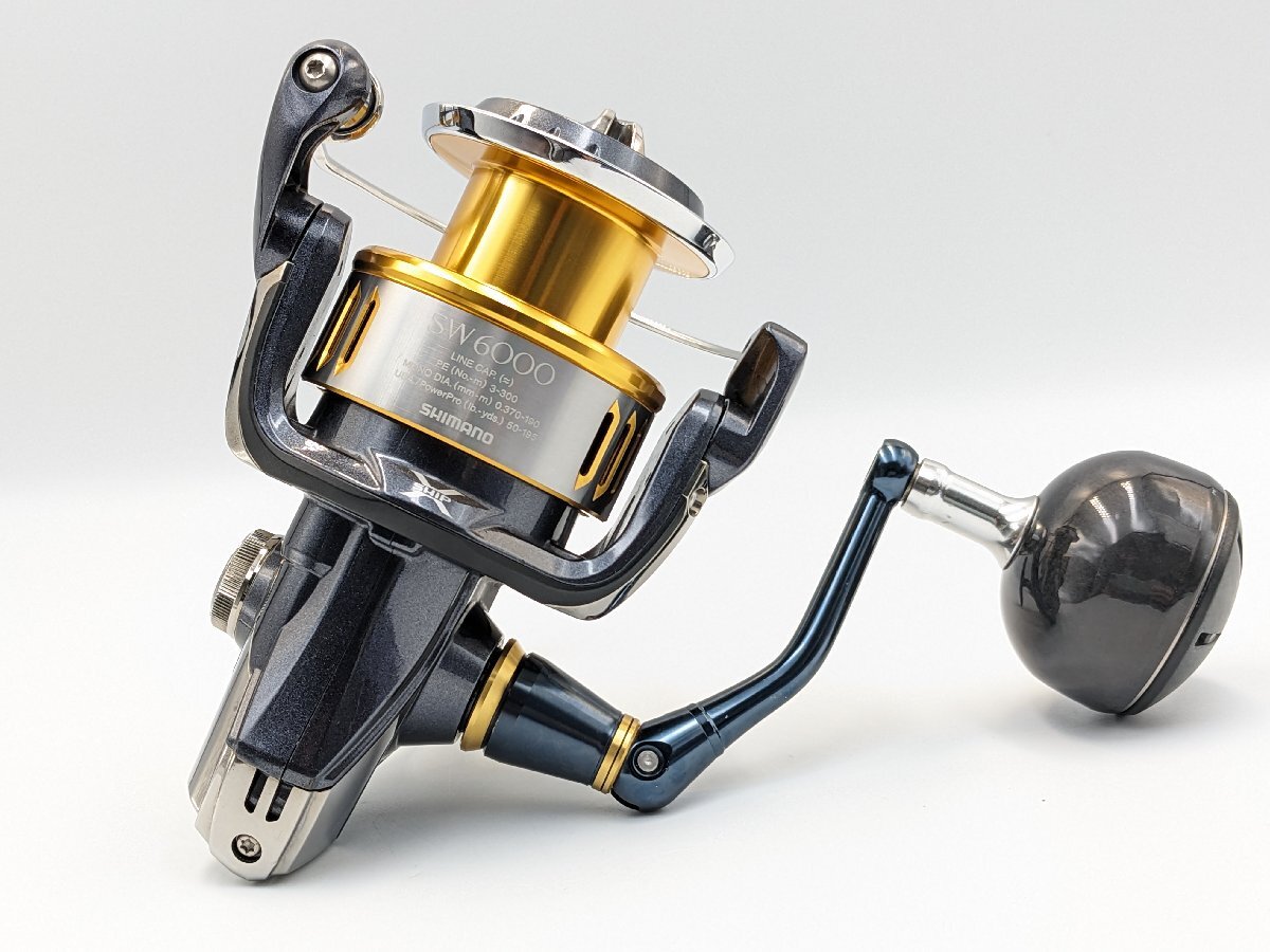 (管97028)美品 Shimano シマノ 15 ツインパワーSW 6000PG スピニングリール ジギング オフショア 青物
