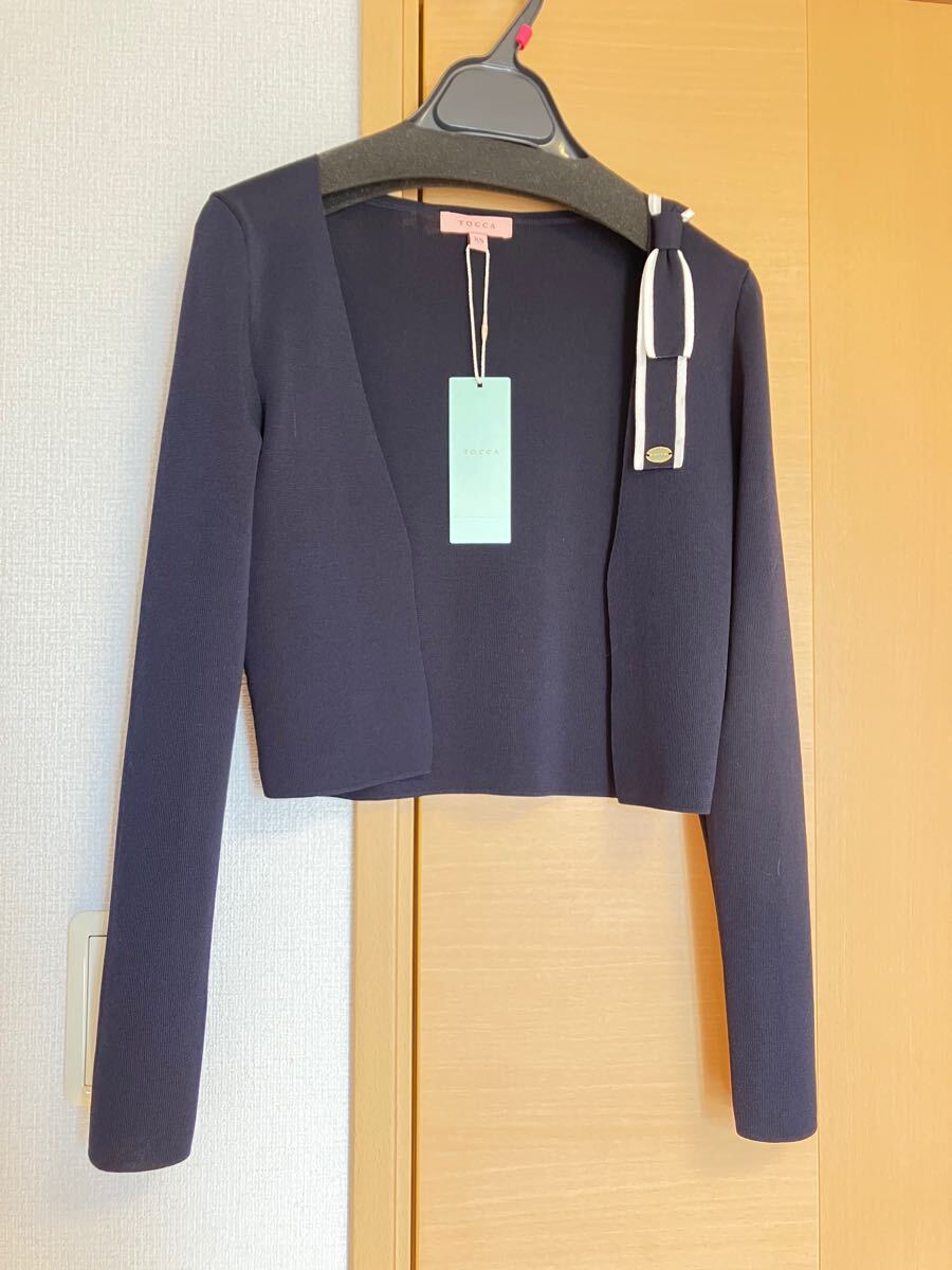 トッカ ボレロ ネイビー 新品未使用 XS 新品♪TOCCA トッカXSボレロ 【洗える!】HALU BOLERO ネイビー
