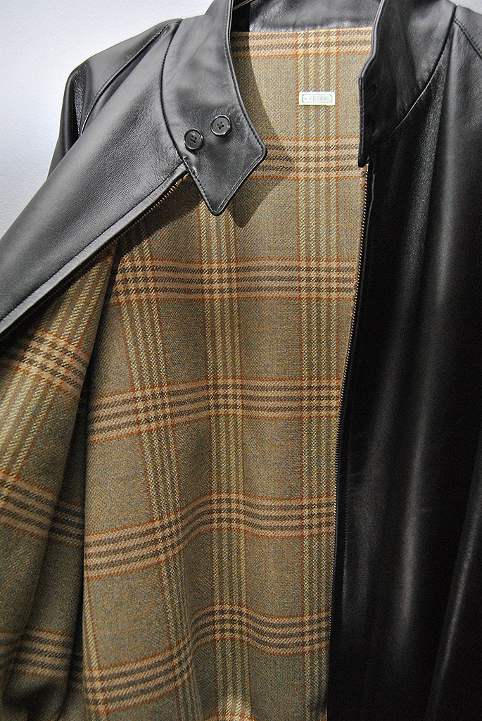 A.PRESSE Leather Harrington Jacketa pre se кожа - Lynn тонн жакет овечья кожа черный 3