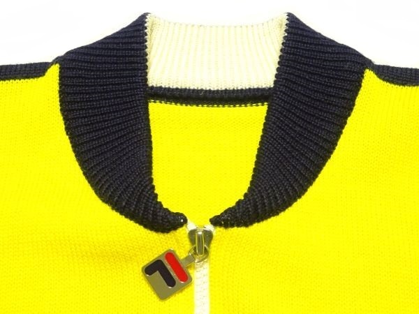 ★FILA フィラ★フルジップウールニット/ウールセーターメンズオールドヴィンテージジャージトラックジャケットオールド