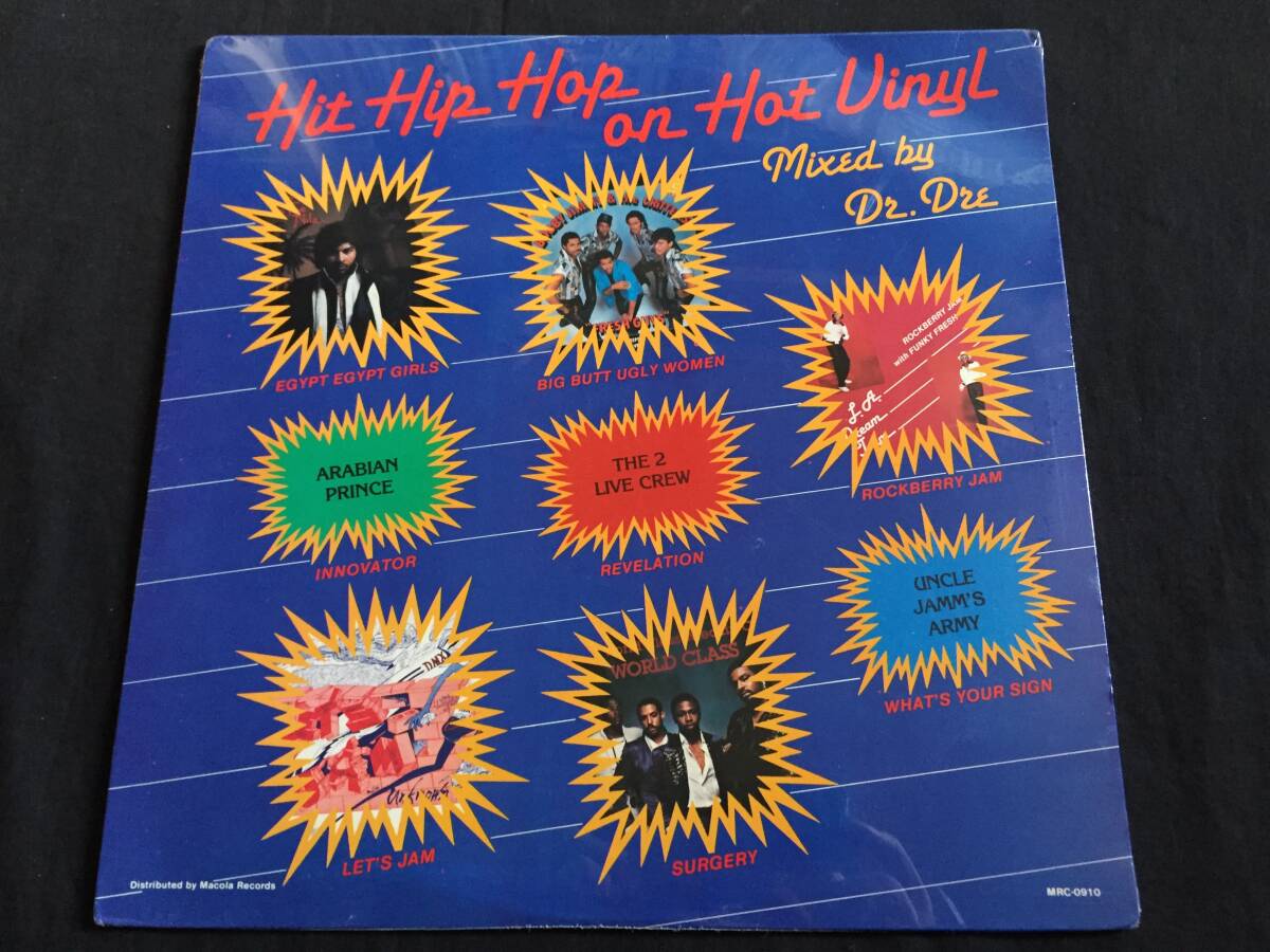★V.A / Hit Hip Hop On Hot Vinyl Mixed 未開封シールド LP★Qnov1★ Dr. Dre / Macola Record Co. MRC 0910