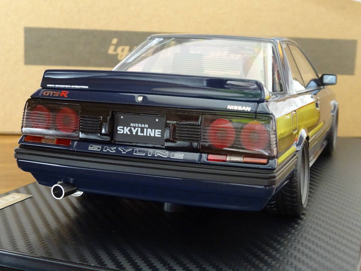☆IG3509☆1/18 Nissan Skyline GTS-R (R31) Blue Black☆16inch ☆IG3509☆1/18 Nissan Skyline GTS-R (R31) Blue Black☆16inch