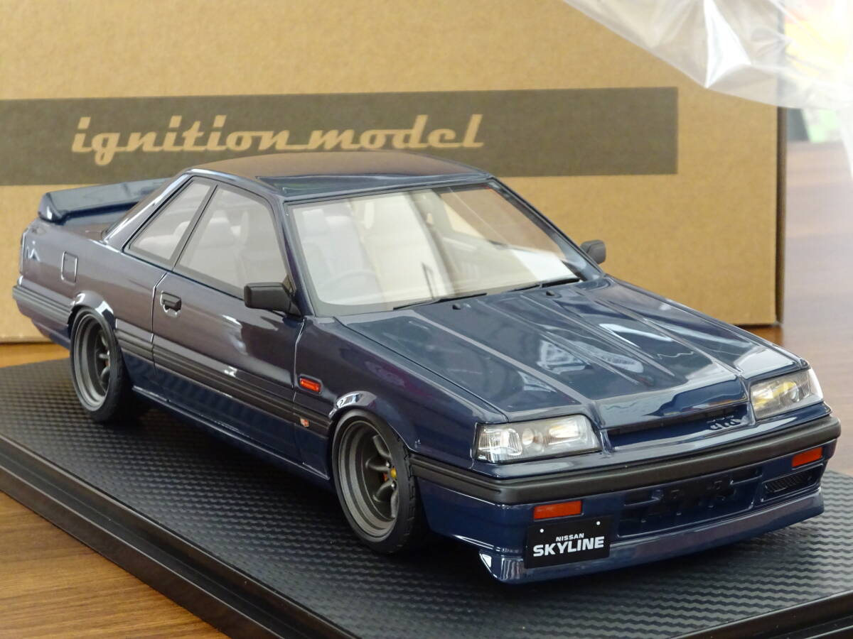 ☆IG3509☆1/18 Nissan Skyline GTS-R (R31) Blue Black☆16inch ☆IG3509☆1/18 Nissan Skyline GTS-R (R31) Blue Black☆16inch
