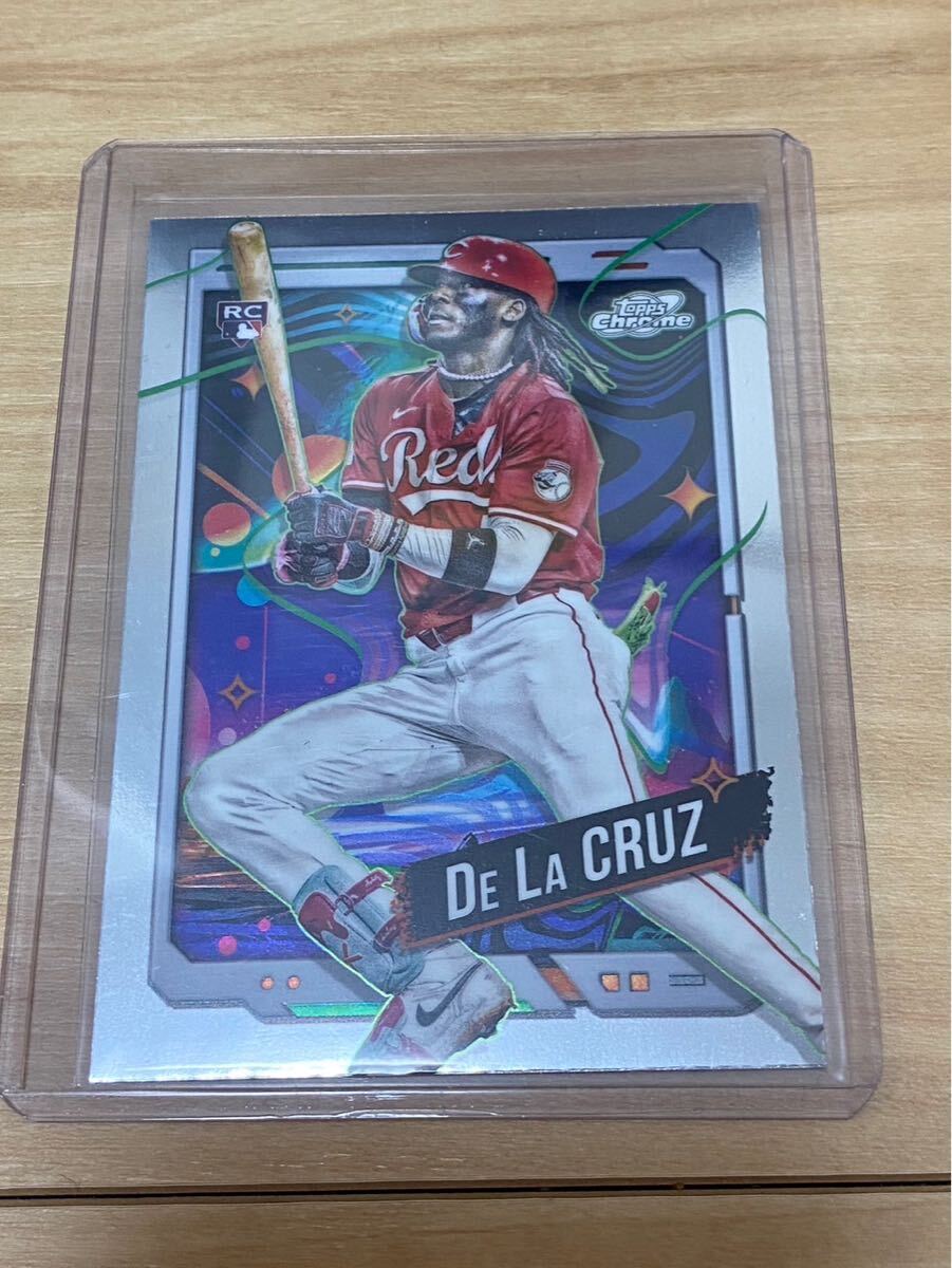 Elly De La Cruz topps 2024 cosmic chrome ルーキー　RC ベース　レッズ
