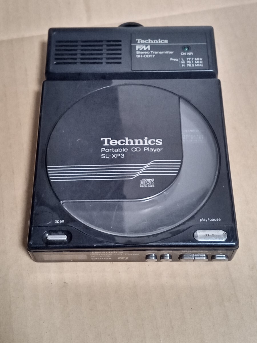 Technics CDプレーヤー SL-XP3 ジャンク品 ブラック Yahoo!オークション - Technics SL-XP3 ポータブルCDプレーヤー