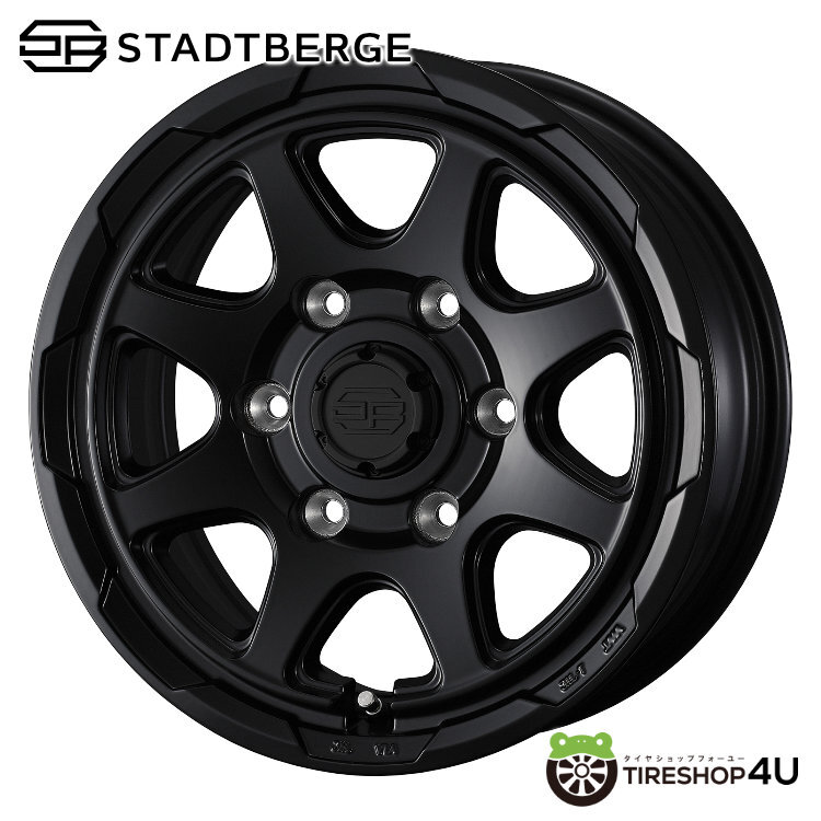 2023～2024年制 スタッドレス4本セット スタットベルク STADTBERGE 16x6.5J 6/139.7 +38 SMB ヨコハマ アイスガード7 iG70 215/65R16