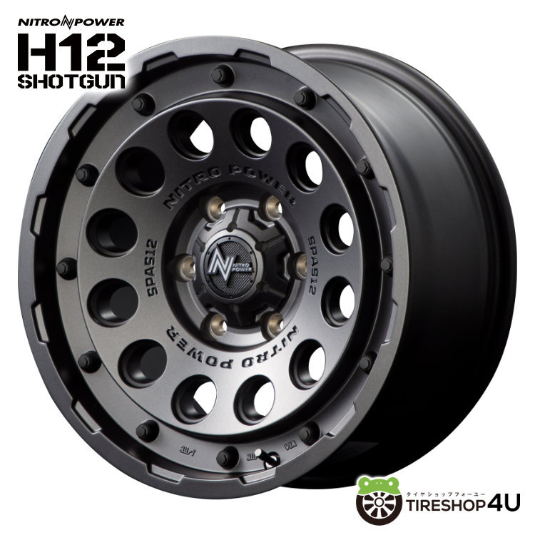 2023～2024年制 スタッドレス4本セット H12ショットガン 16x6.5J 6/139.7 +38 BB ヨコハマ アイスガード7 iG70 215/65R16 ハイエース 200系