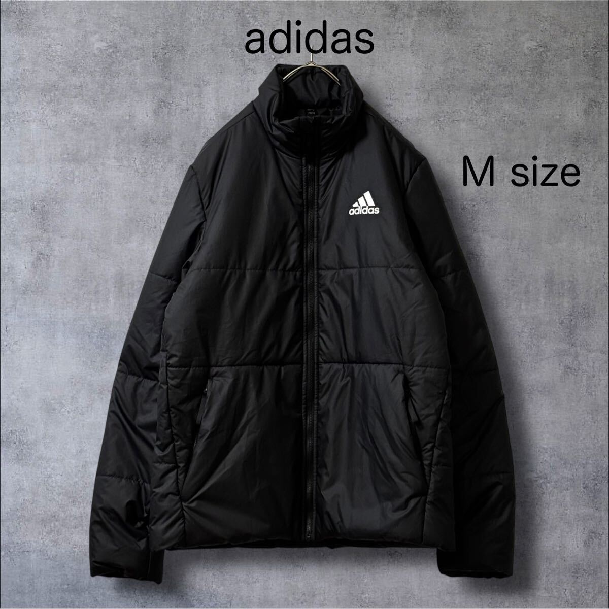 1494 美品 adidas アディダス 中綿ジャケット 黒 M スポーツ 1494 美品 adidas アディダス 中綿ジャケット 黒 M スポーツ