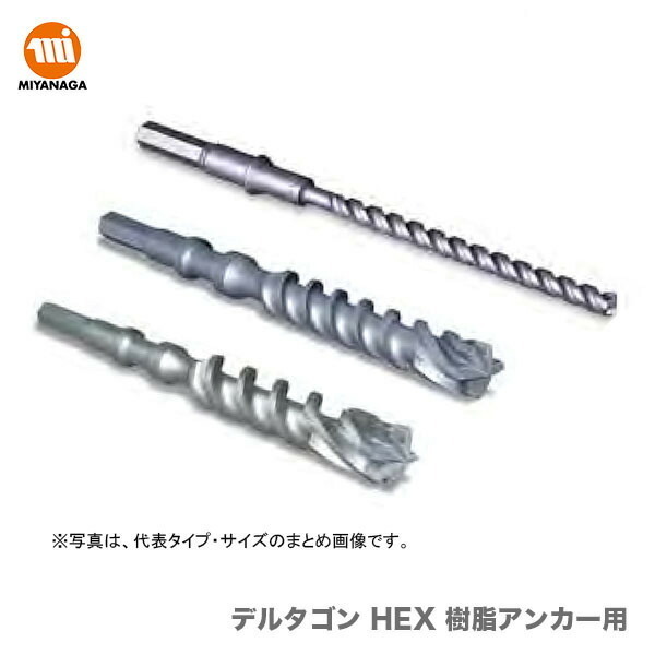 数量限定 ミヤナガ デルタゴン HEX 樹脂アンカー用　DLHEXB25038